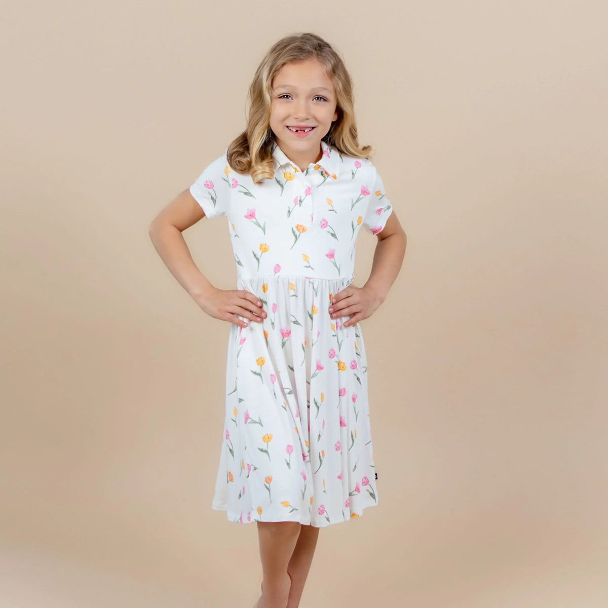 Polo Dress in Tulip Main image