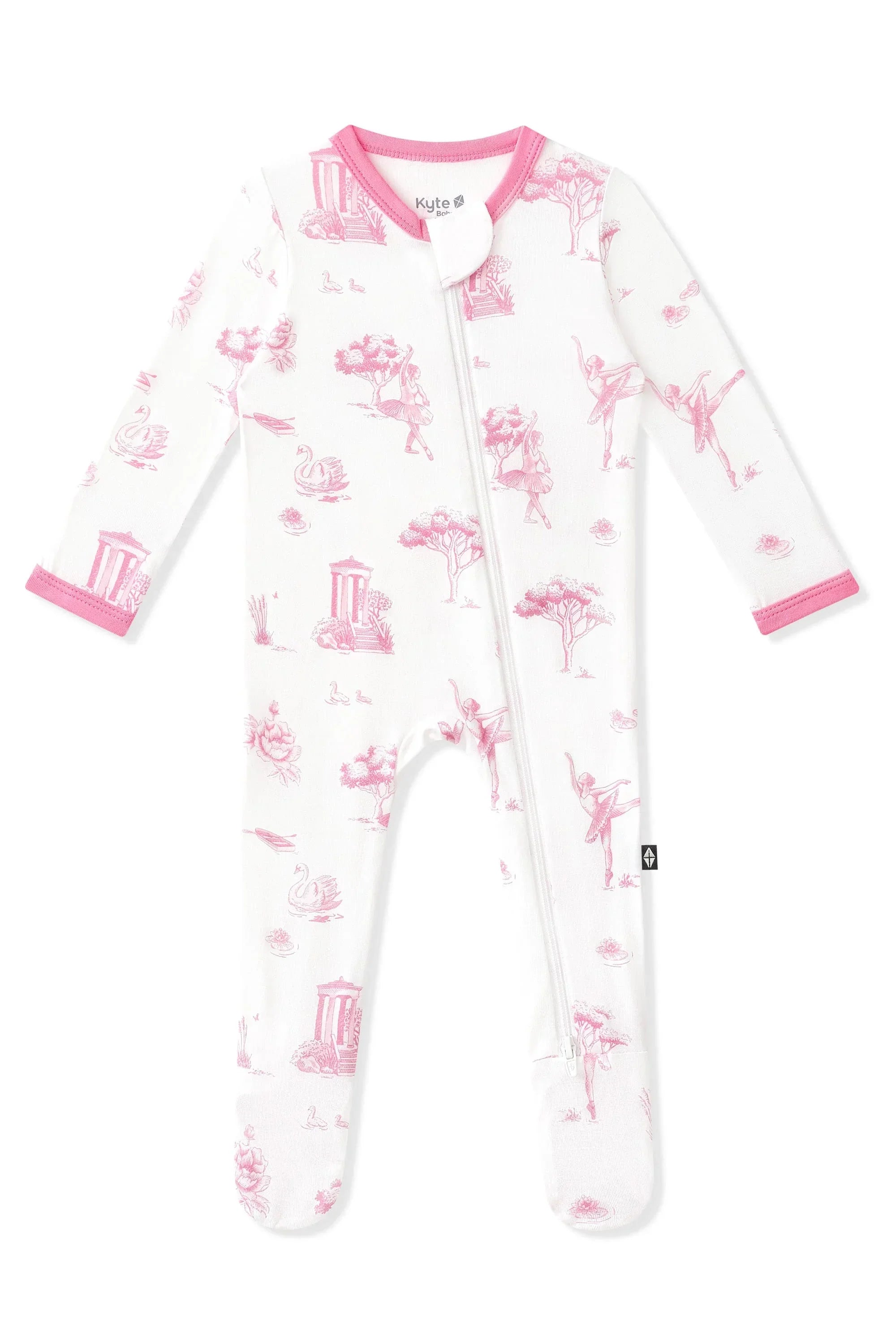 Zippered Footie in Toile Ballet Secondary image