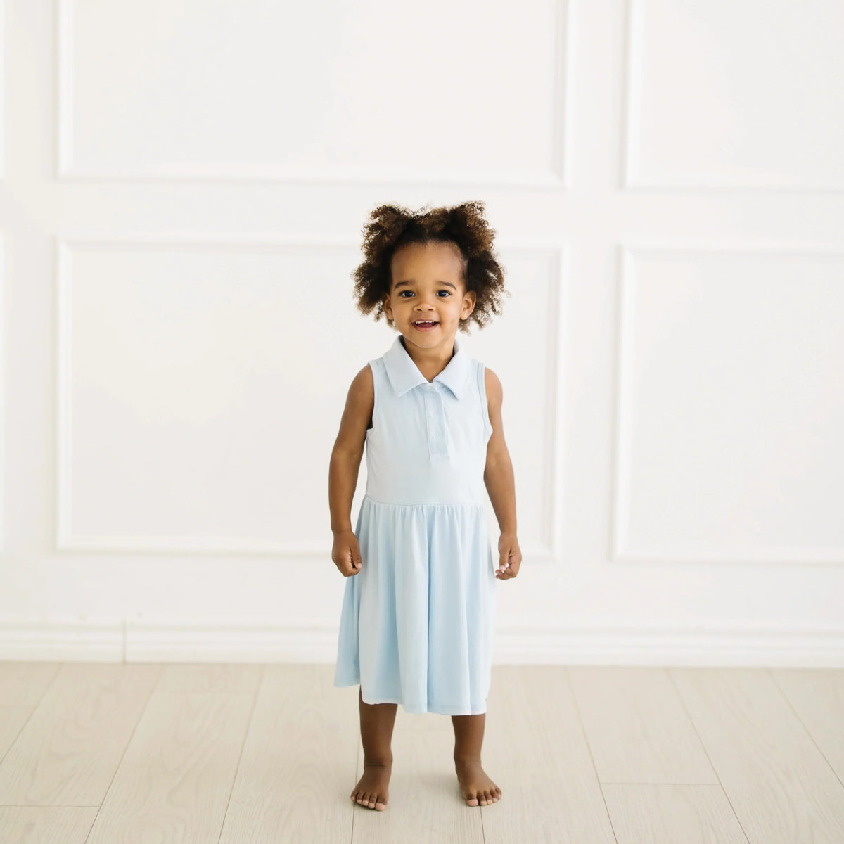 Polo Bodysuit Dress in Breeze Main image