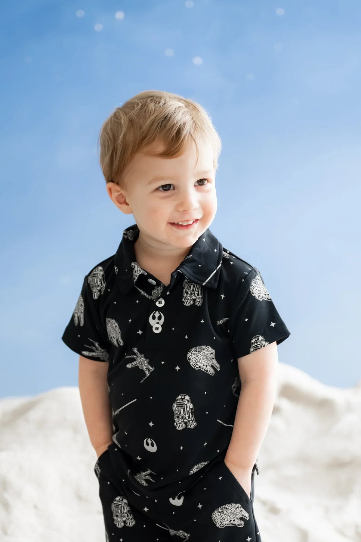Toddler Short Sleeve Polo in STAR WARS™ Main image