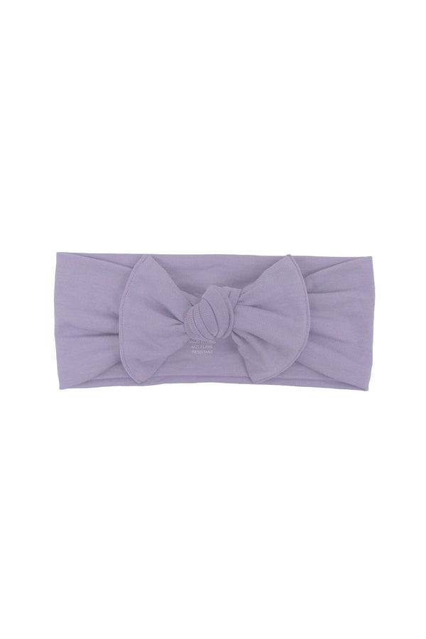 Knotted Bow Headband in Taro