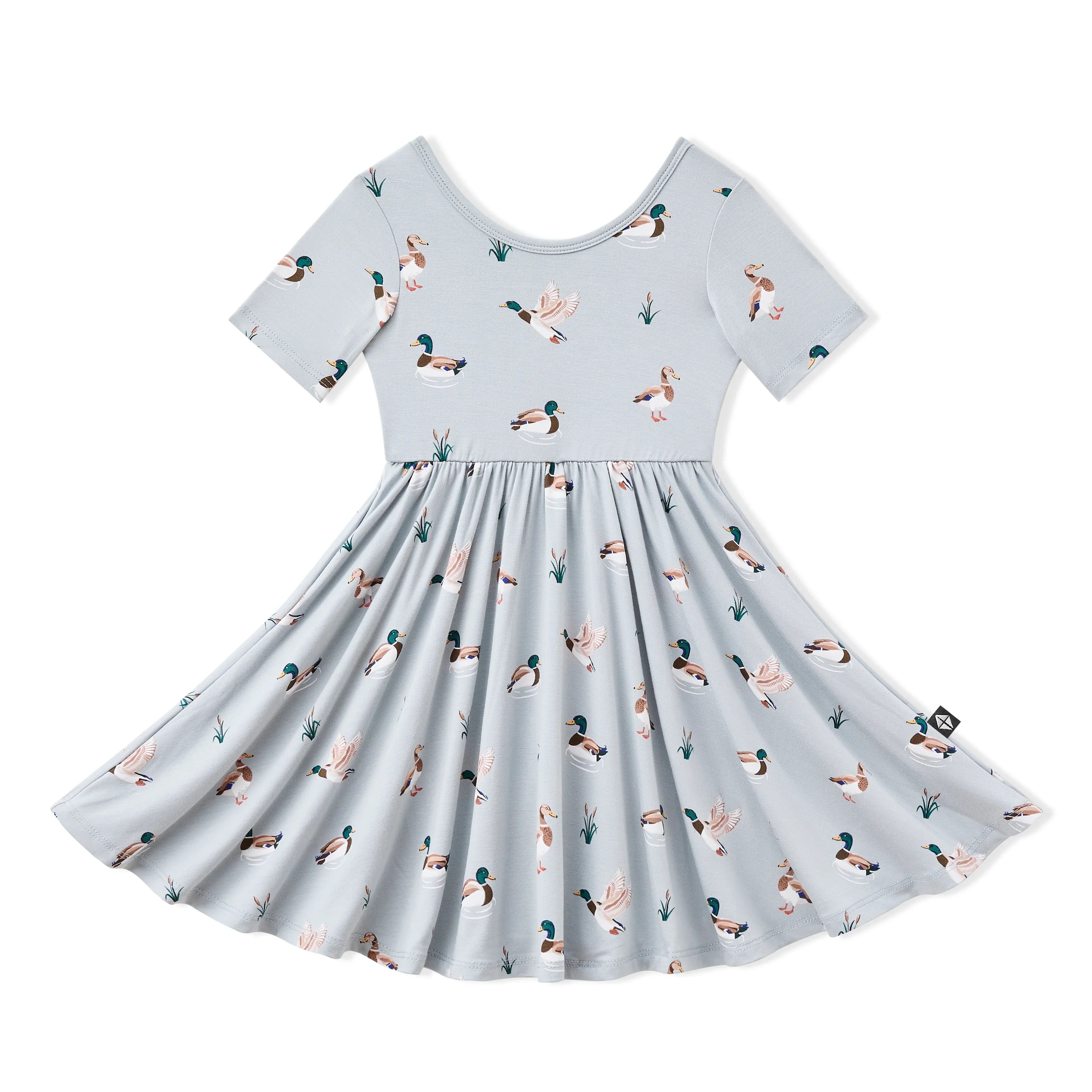 Twirl Dress in Mallard Duck Secondary image