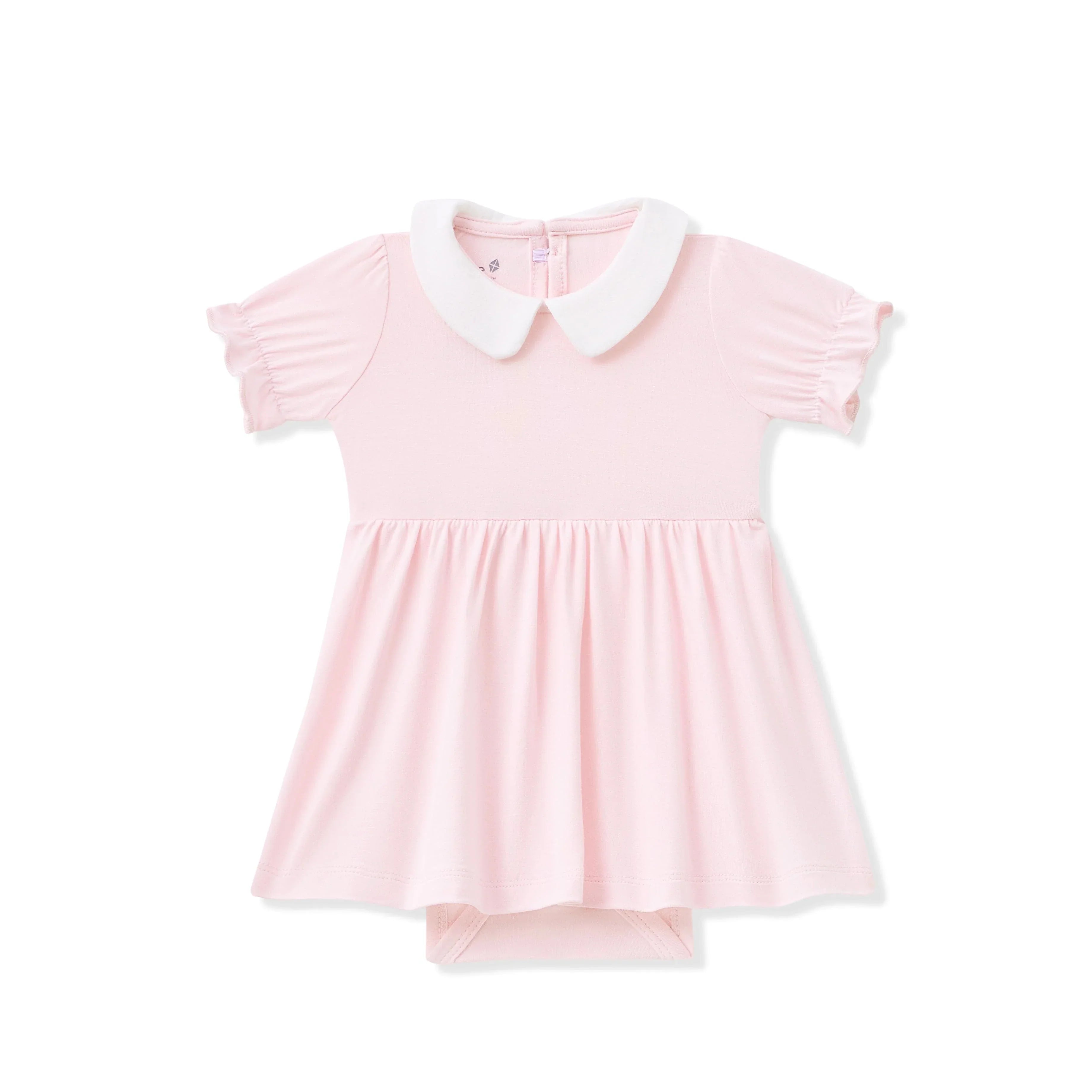 Peter Pan Collar Bodysuit Dress in Sakura Secondary image