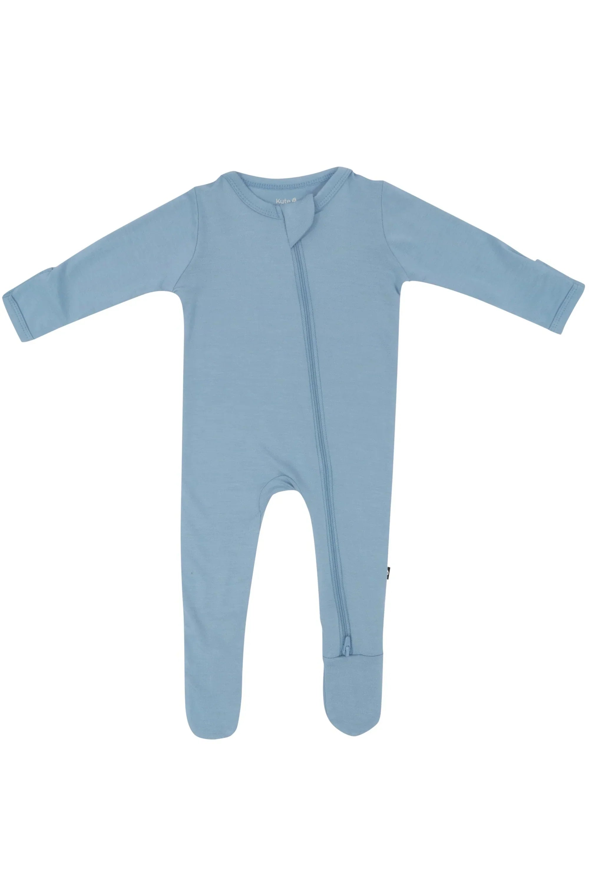 Zippered Footie in Slate Secondary image