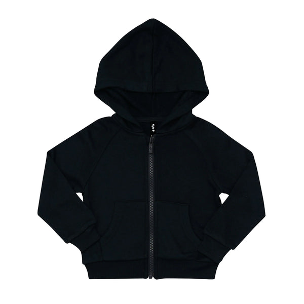 Fleece Zip Up Hoodie in Midnight