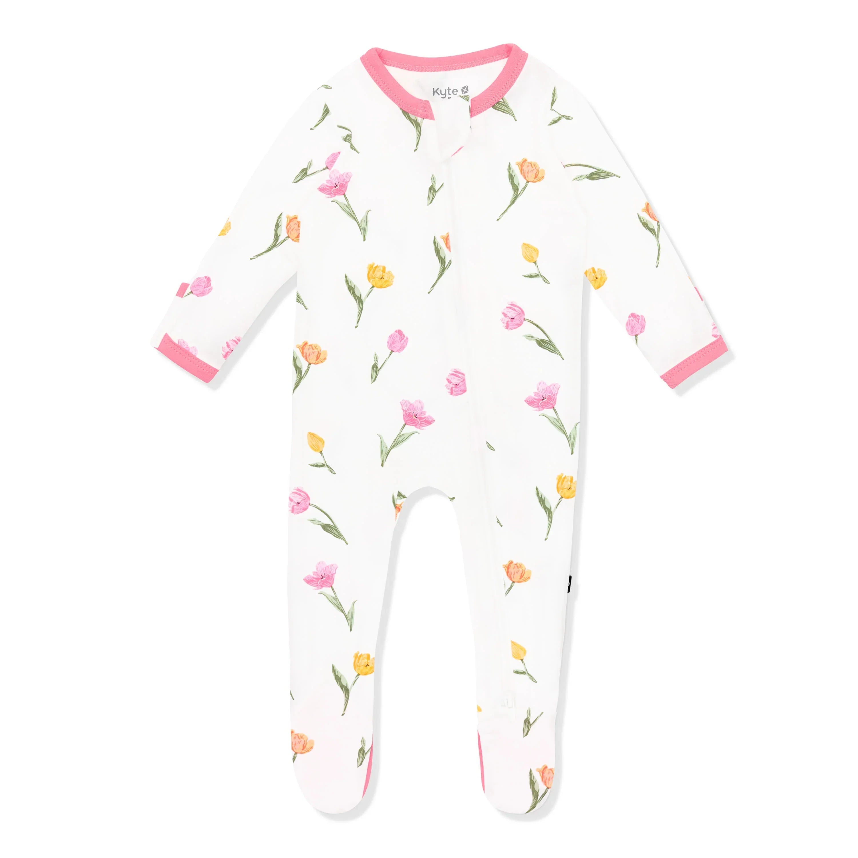Zippered Footie in Tulip Secondary image