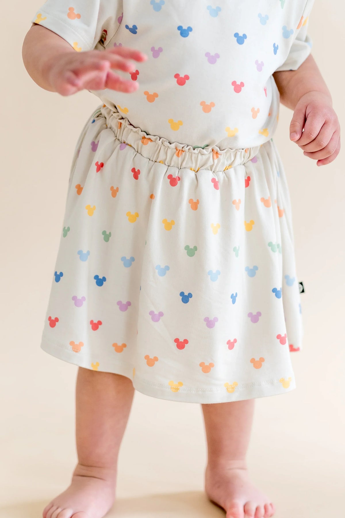 Toddler Skort in Pastel Mickey Mouse Main image