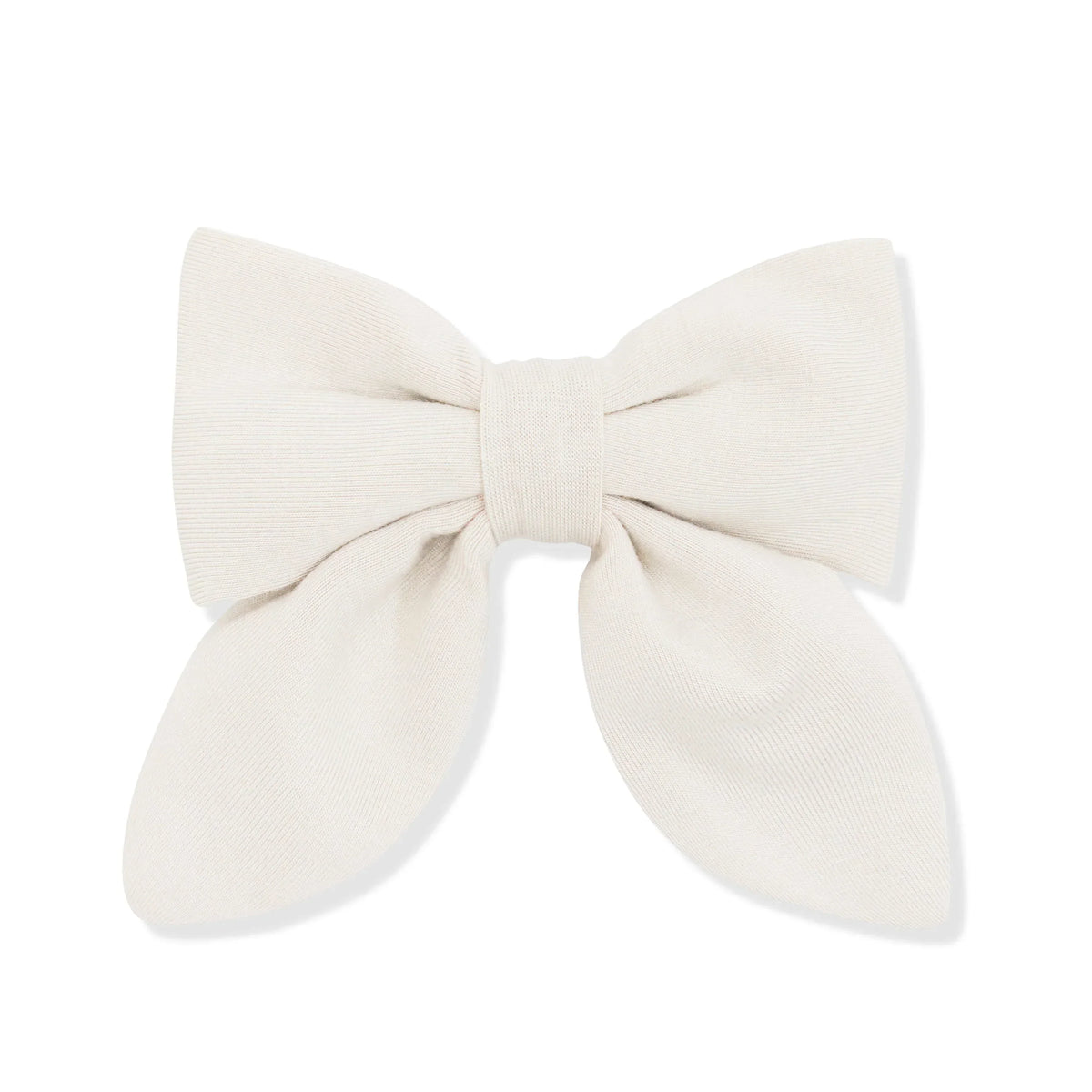 Medium Alligator Clip Bow in Oat Main image