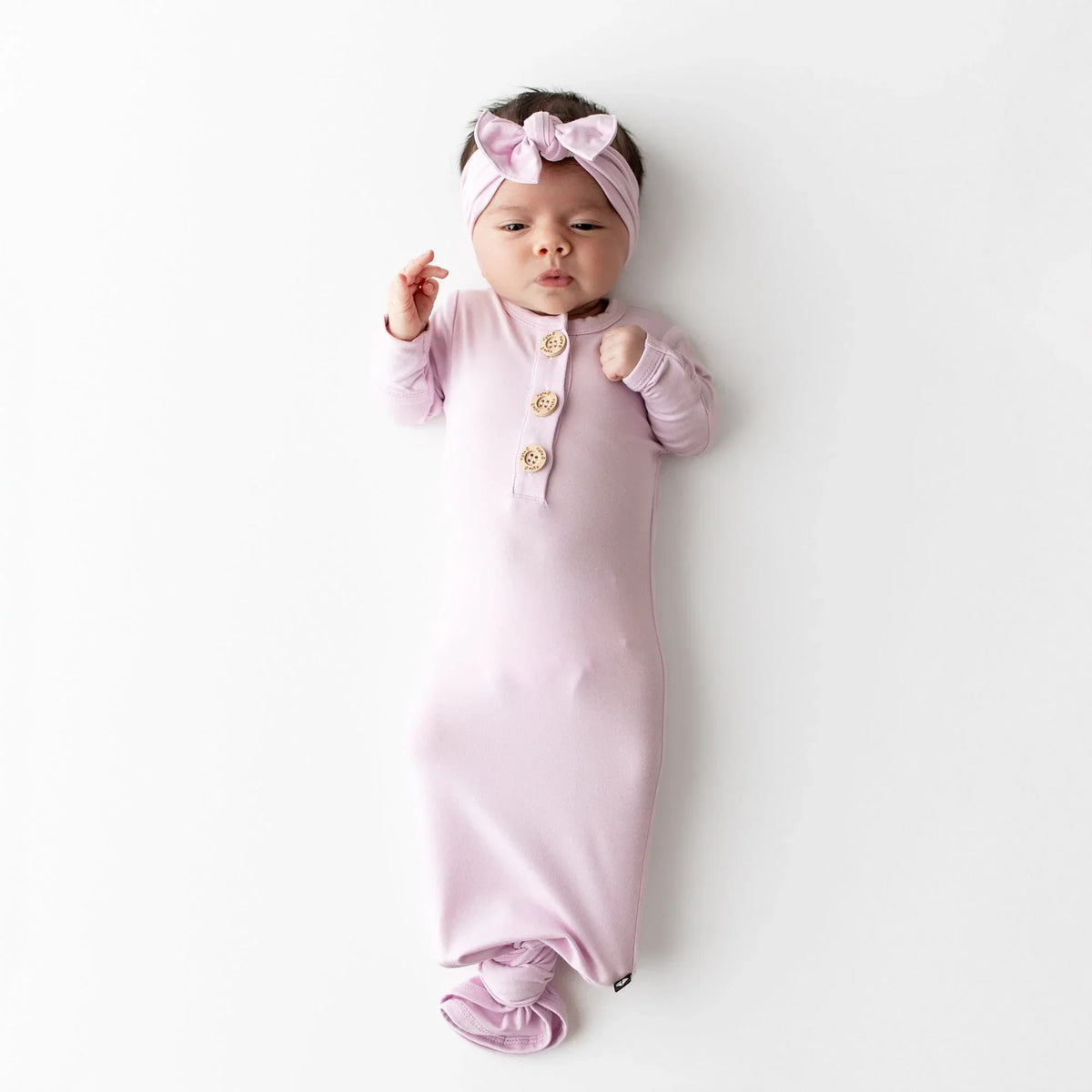 Knotted Gown with Bow Set in Thistle Main image
