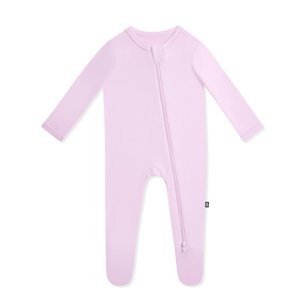 Zippered Footie in Thistle