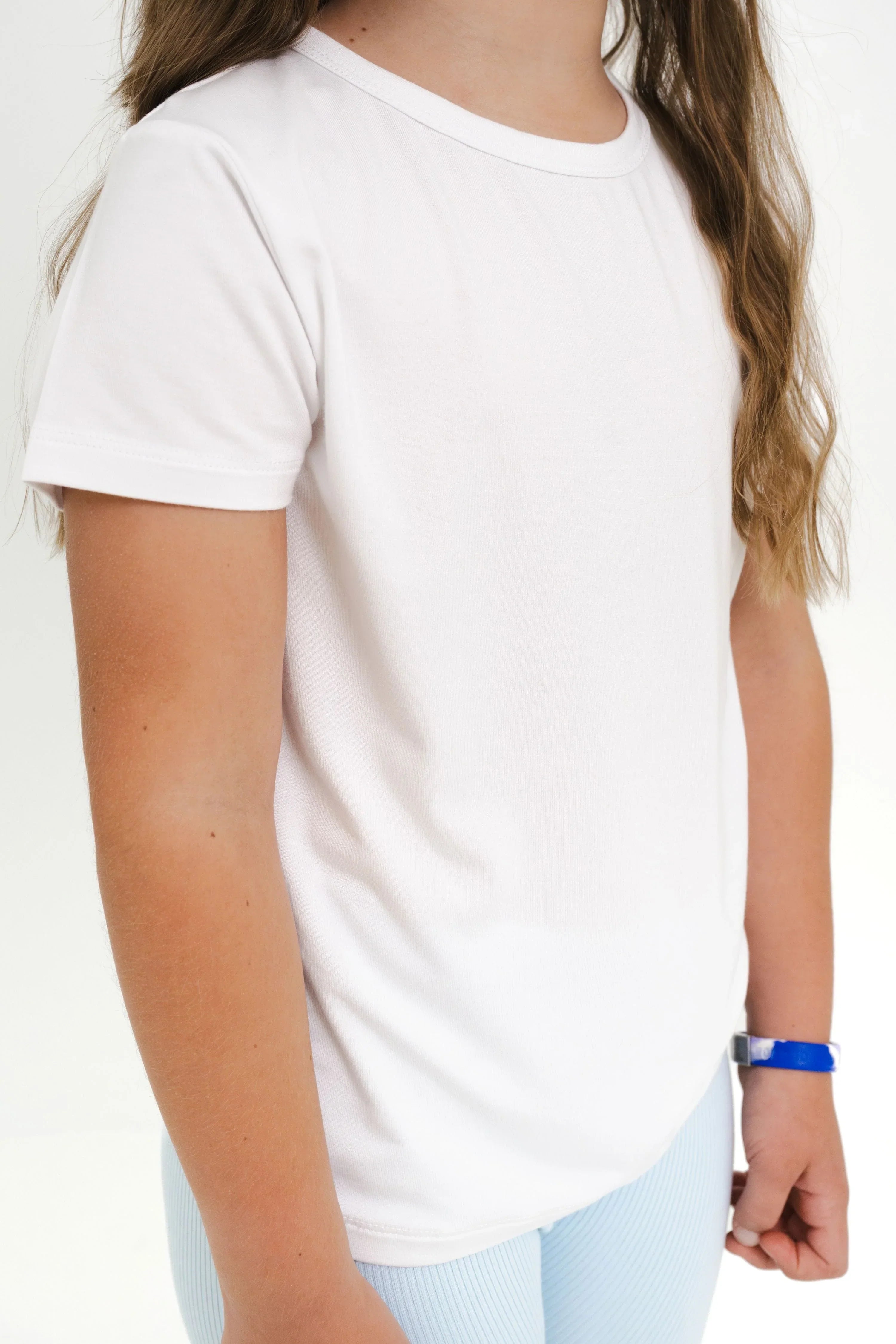 Toddler Basic Tee in Snow Secondary image