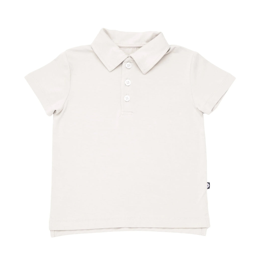 Toddler Short Sleeve Polo in Oat