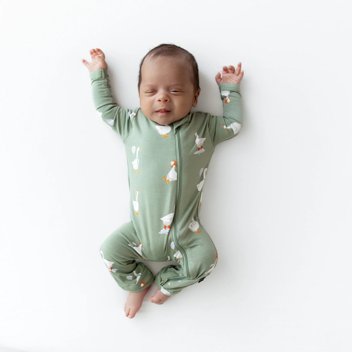 Zippered Romper in Silly Goose Main image
