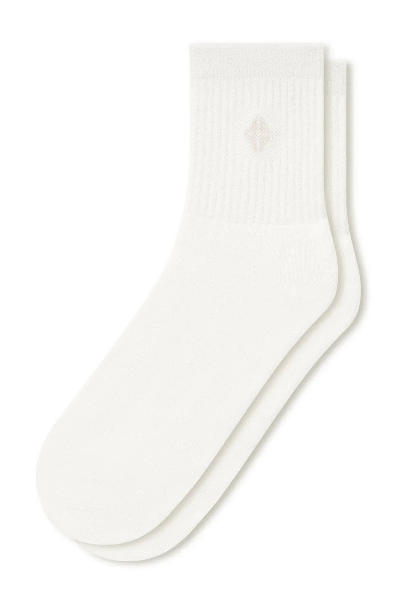 Adult Crew Socks in Cloud Secondary image