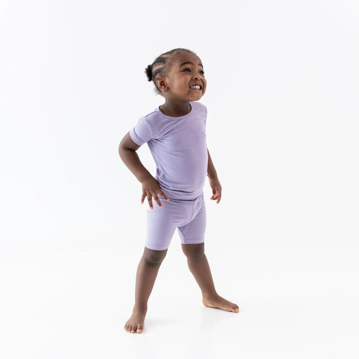 Short Sleeve Pajamas in Taro Main image