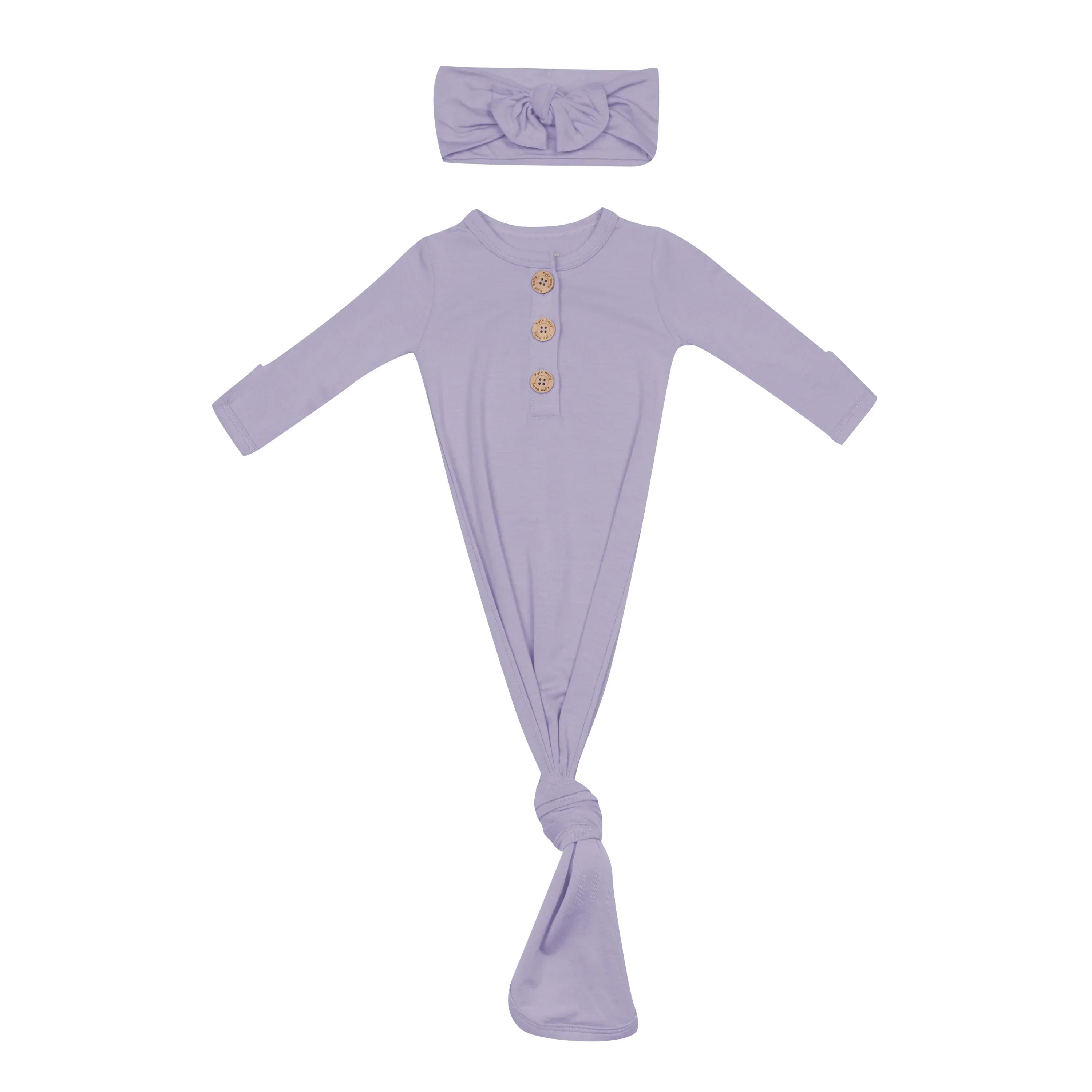 Knotted Gown with Bow Set in Taro Secondary image