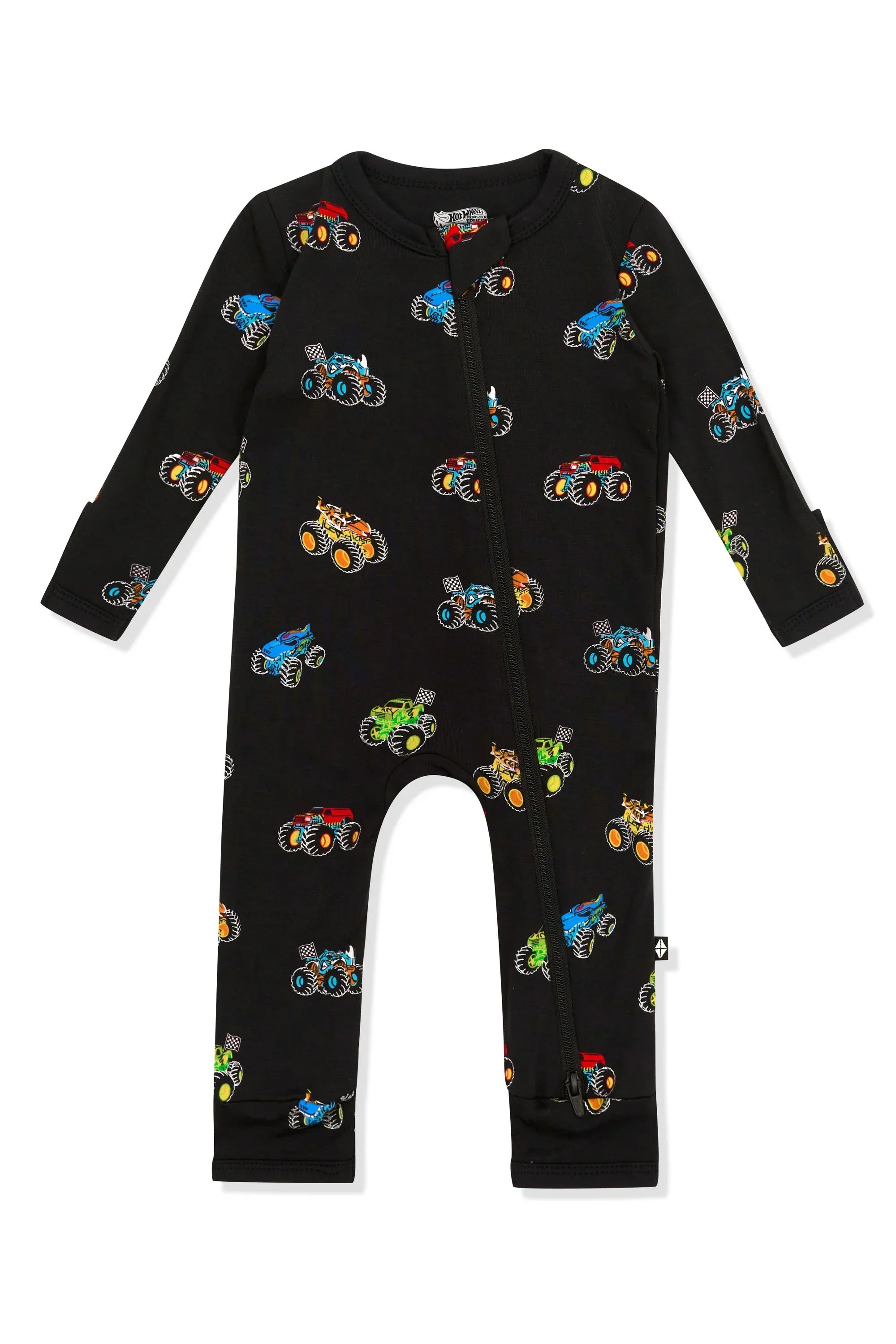 Zippered Romper in Monster Truck Secondary image