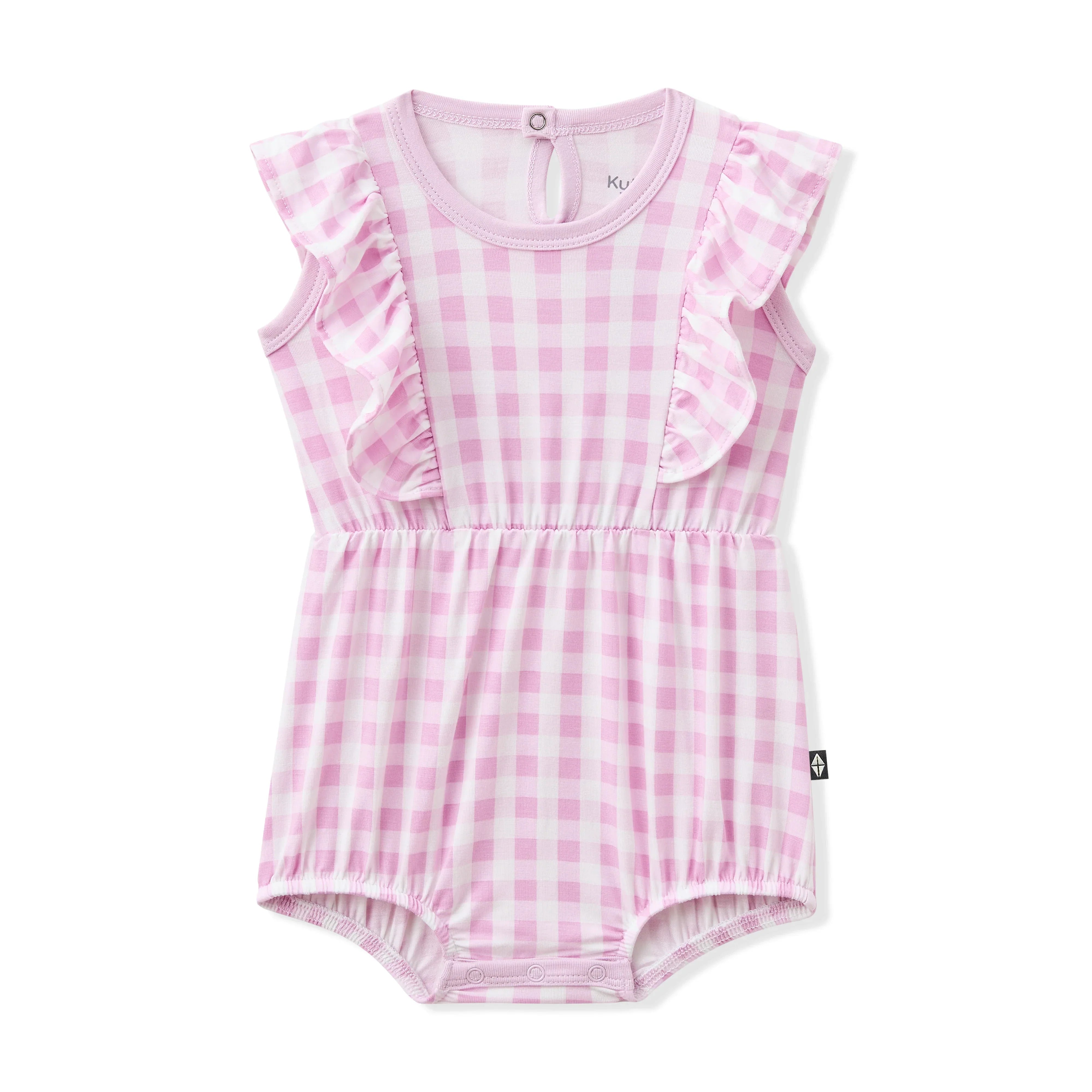 Bubble Romper in Gingham Thistle Secondary image