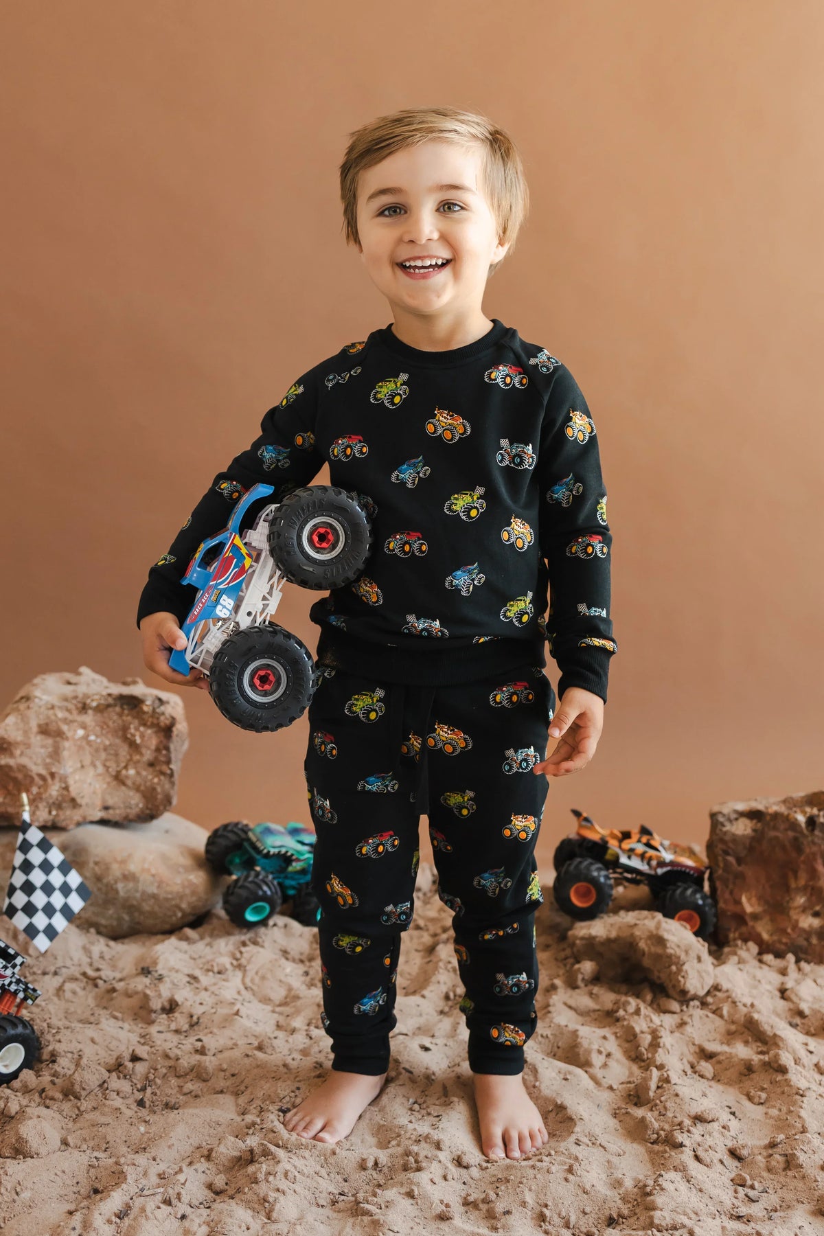 Long Sleeve Jogger Set in Monster Truck Main image