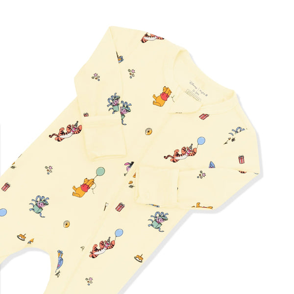 Zippered Romper in Winnie the Pooh Celebration