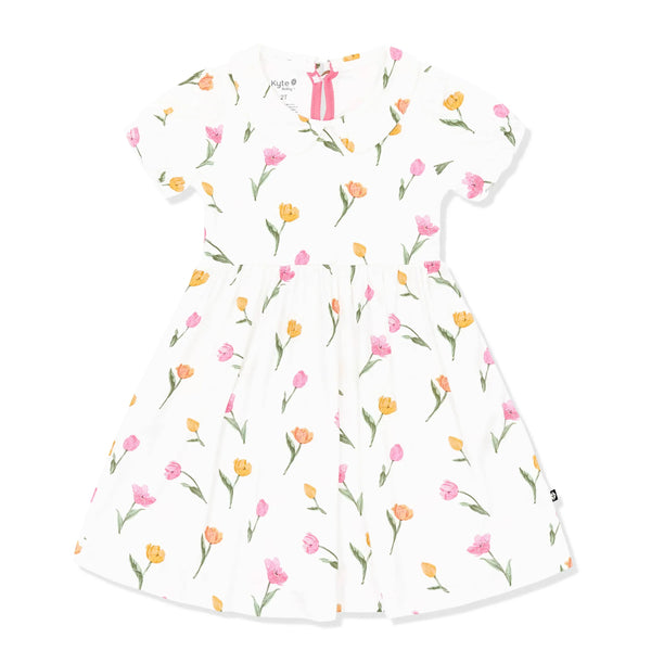 Peter Pan Collar Dress in Tulip