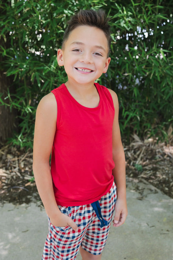 Toddler Tank Top in Cardinal