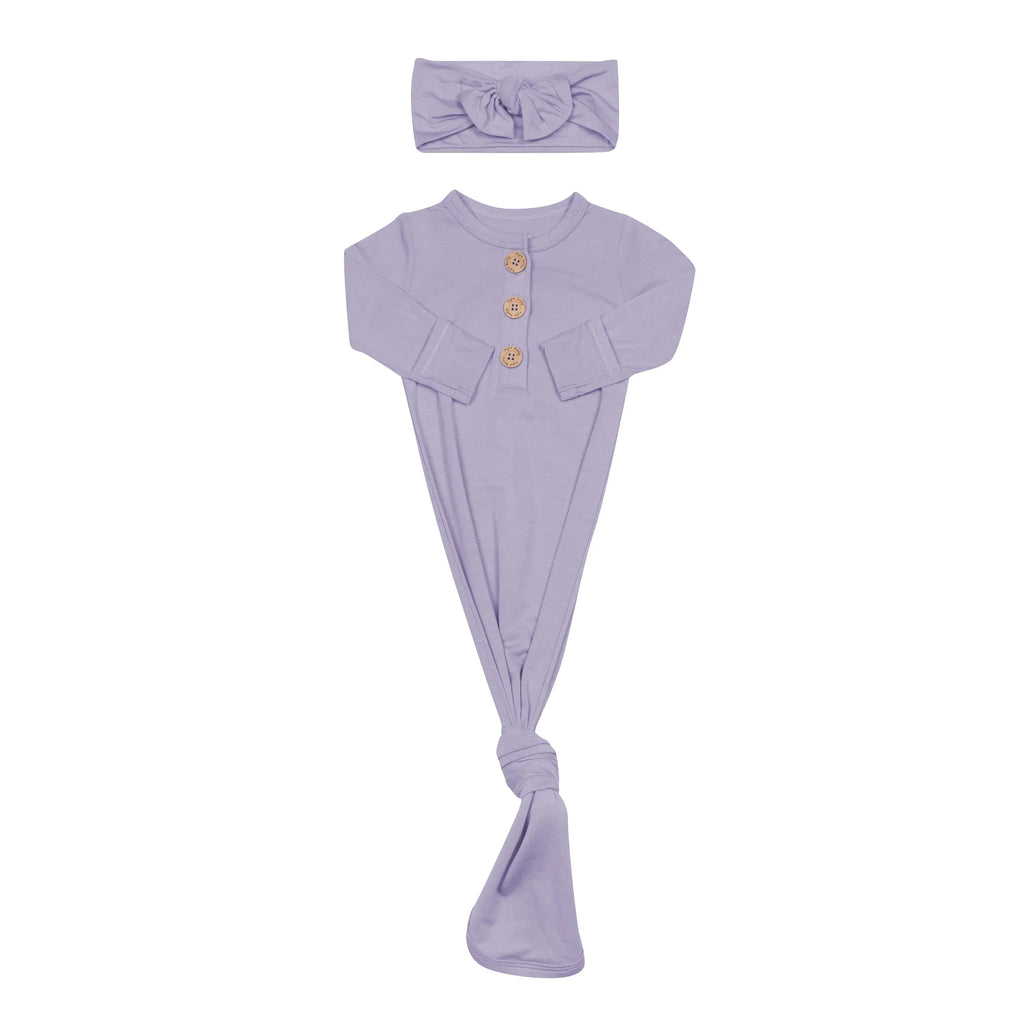 Knotted Gown with Bow Set in Taro