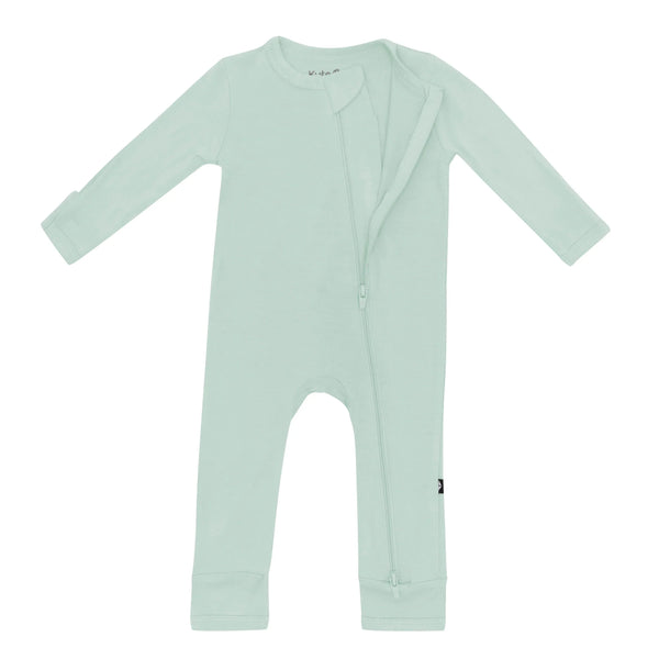 Zippered Romper in Sage