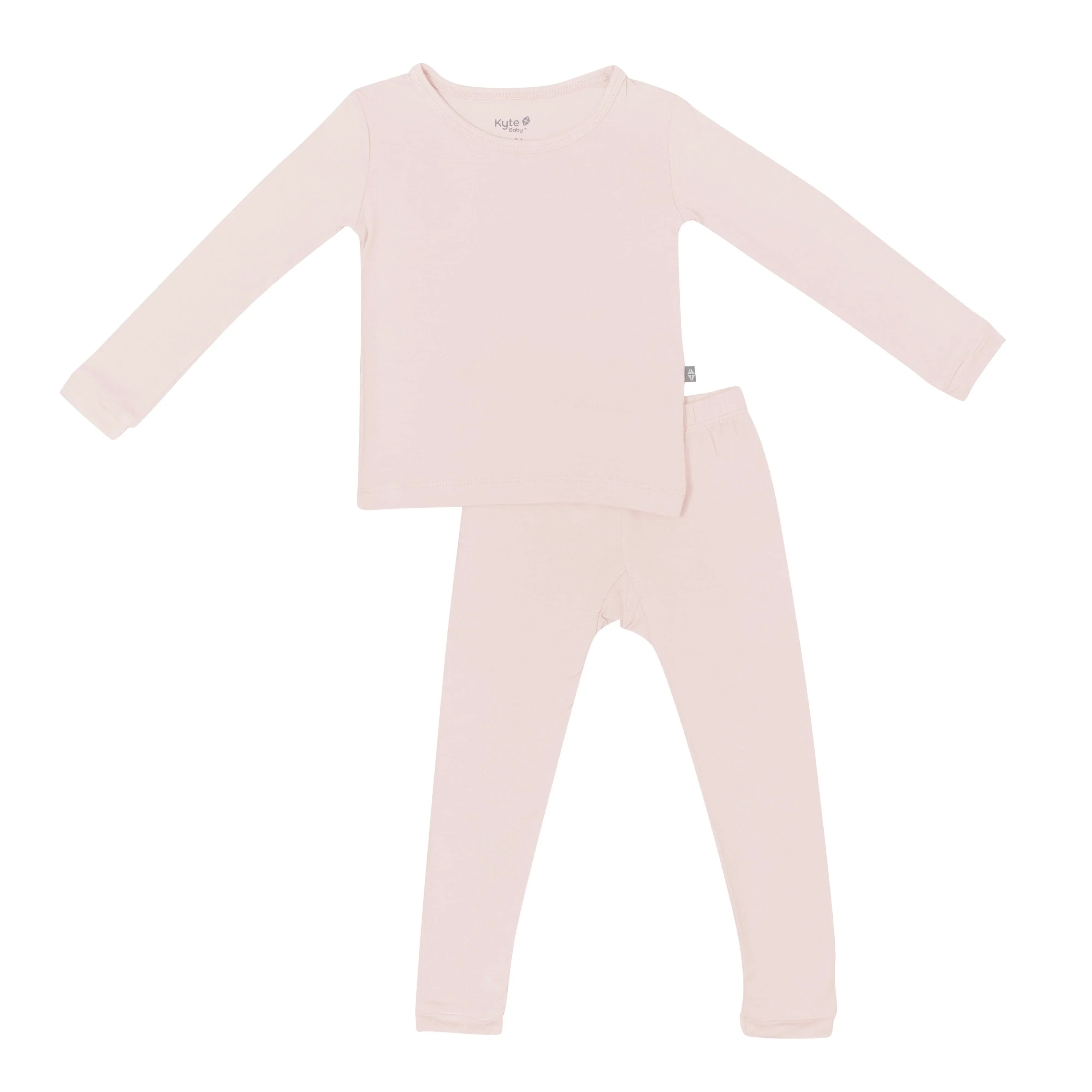 Long Sleeve Pajamas in Blush Secondary image