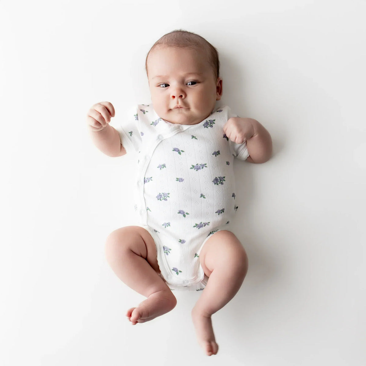 Pointelle Kimono Bodysuit in Spray Rose Main image