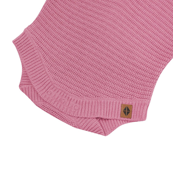Chunky Knit Romper in Apple Blossom