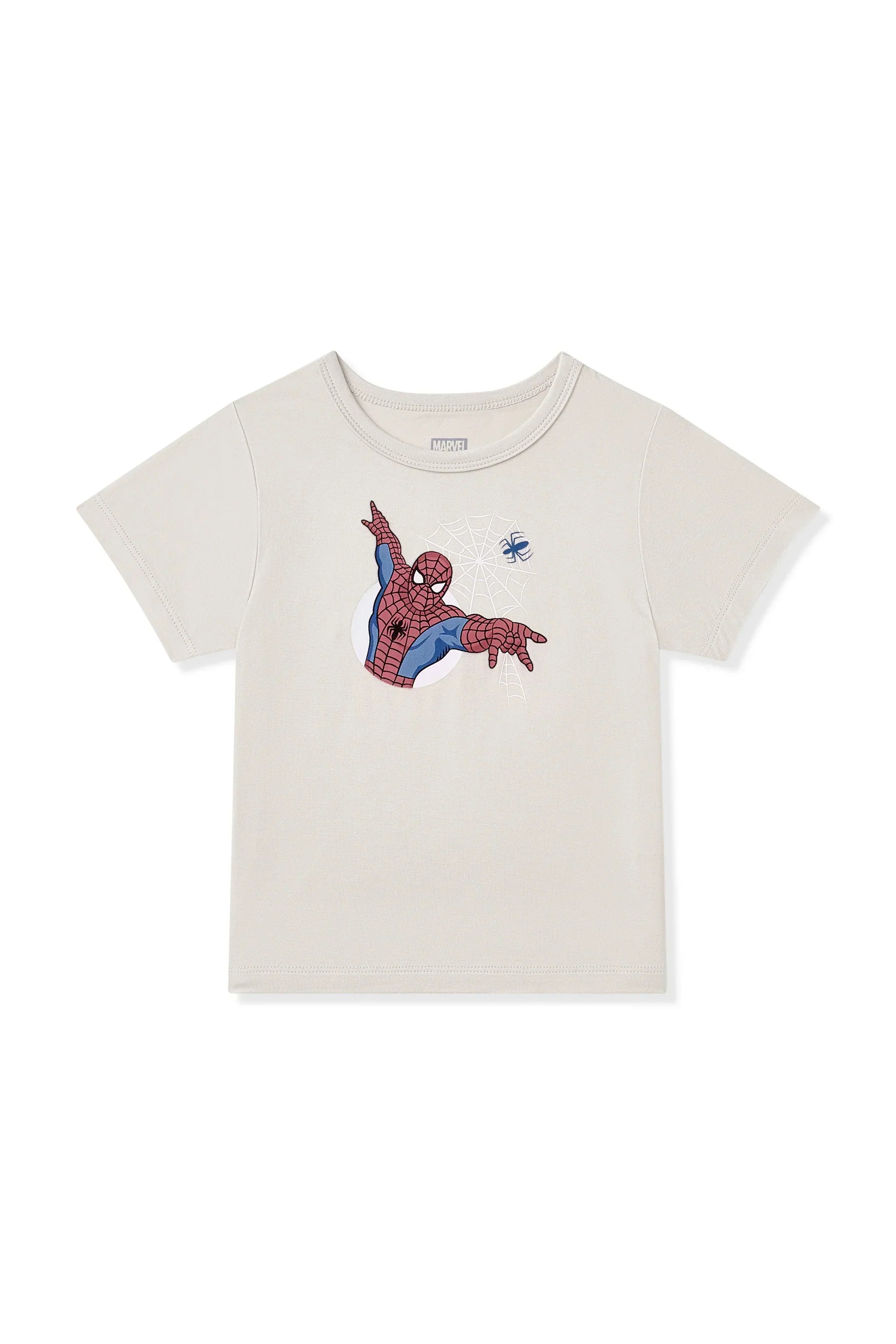 Toddler Basic Tee in Spider-Man on Oat Secondary image