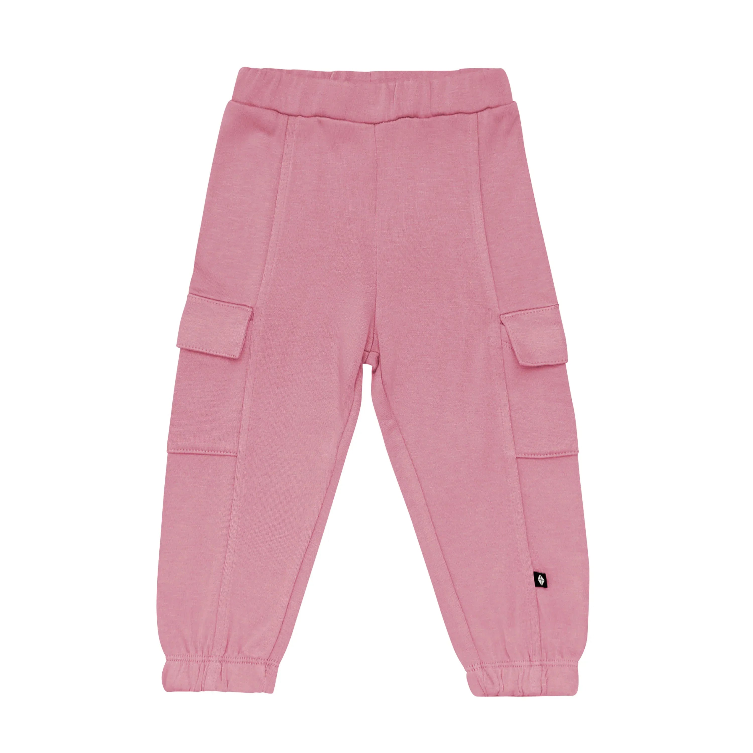 Fleece Cargo Pants in Apple Blossom Secondary image