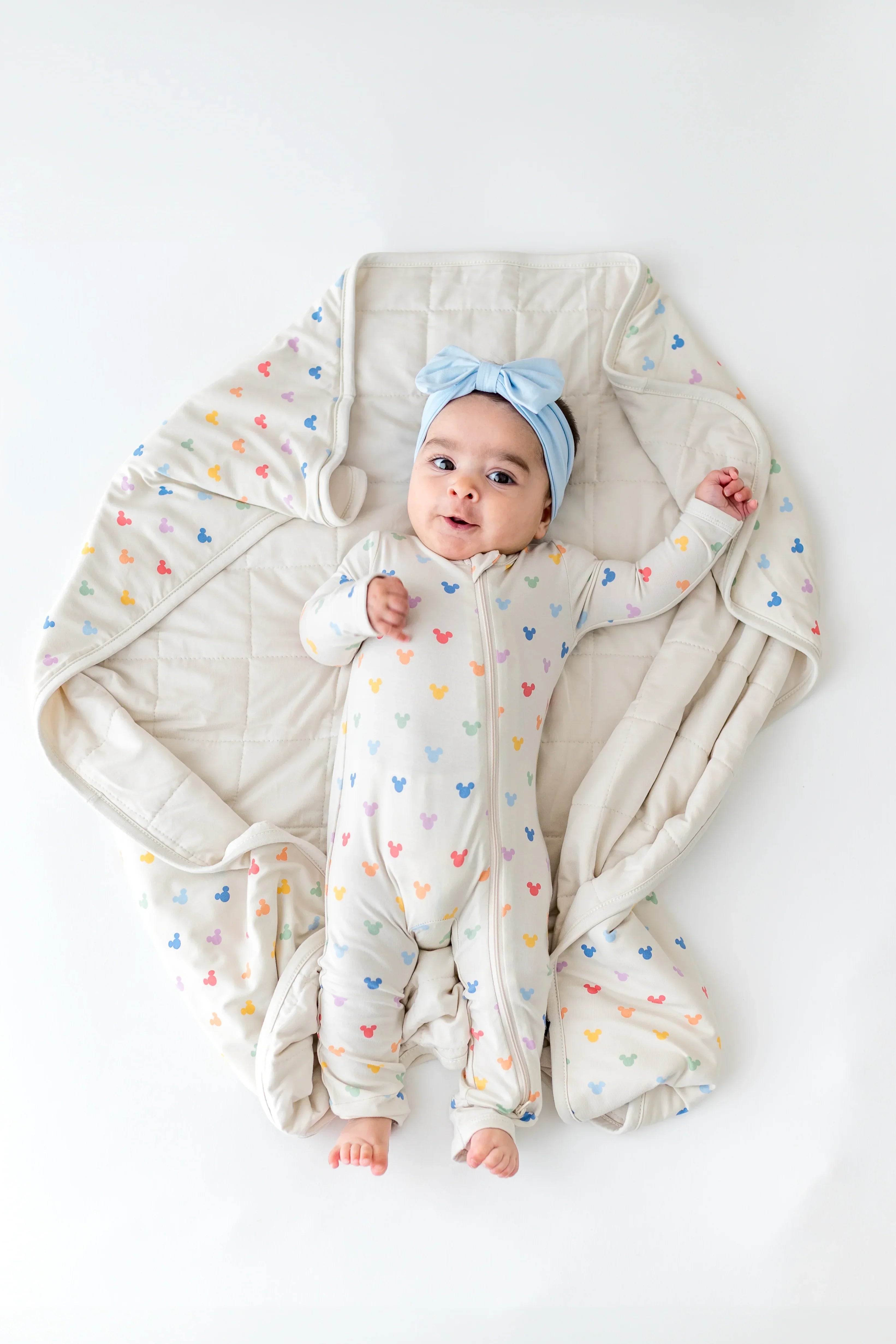 Baby Blanket in Pastel Mickey Mouse 1.0 Secondary image