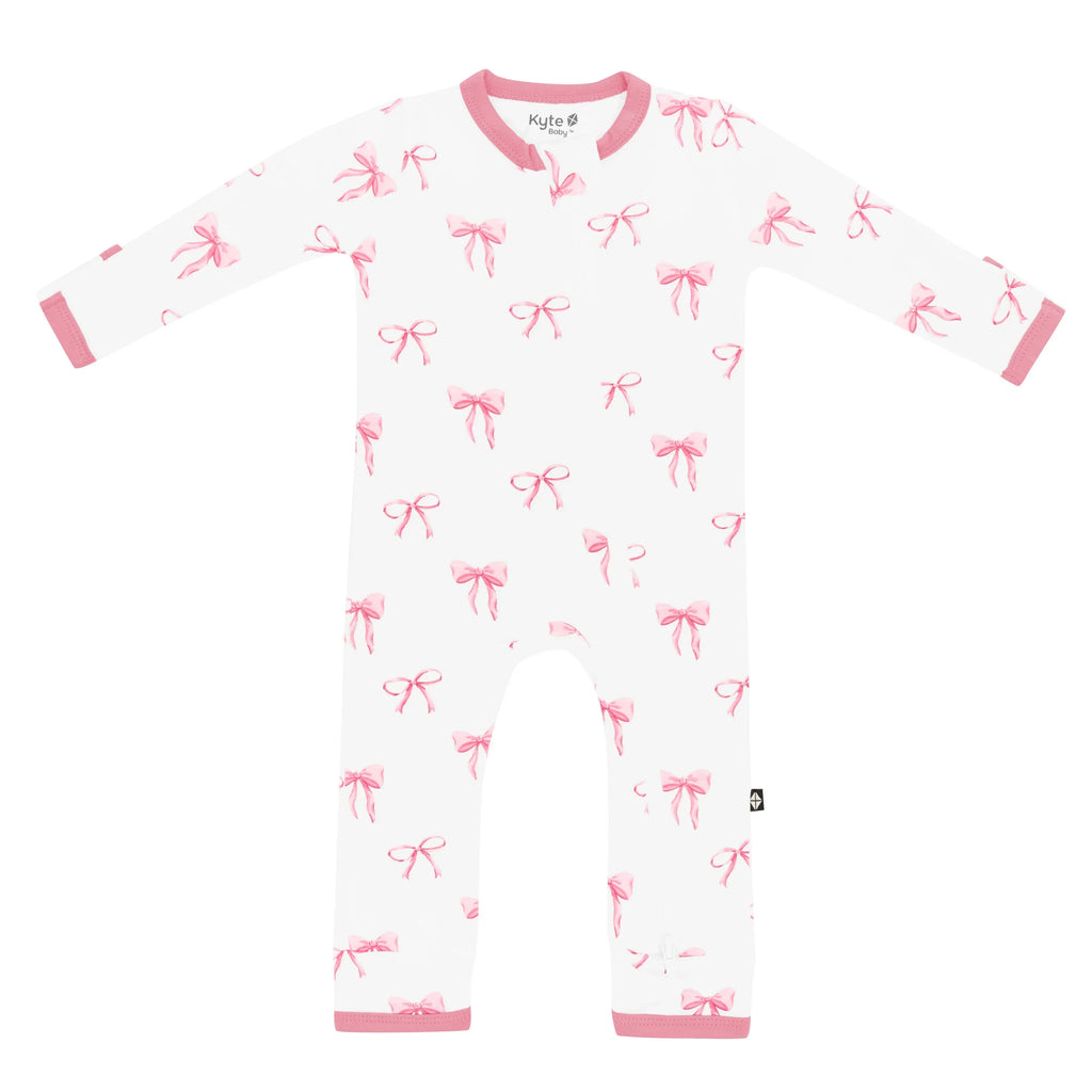 Zippered Romper in Bow