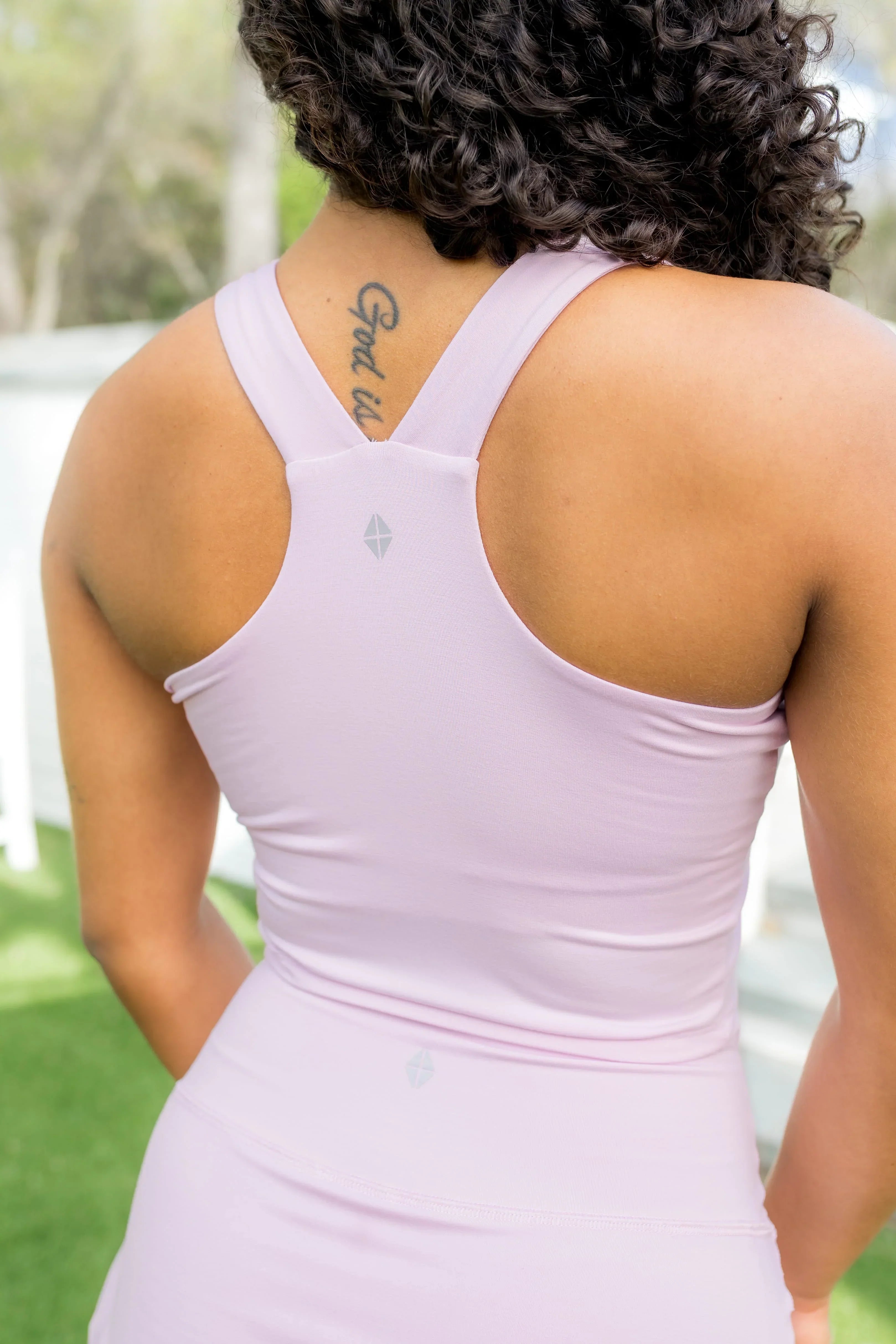 Bamboo Flex Bra Tank in Thistle Secondary image