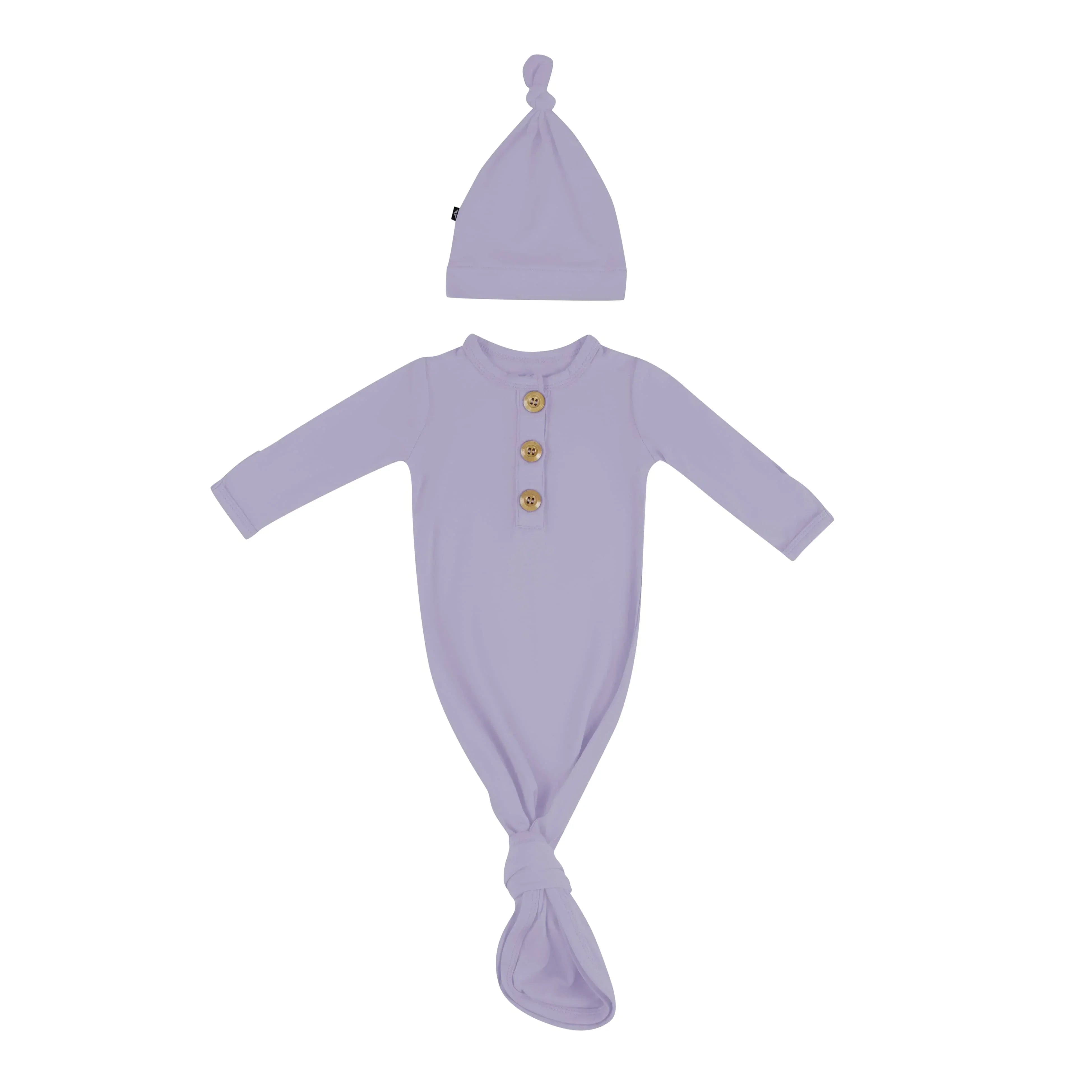 Knotted Gown with Hat Set in Taro Secondary image
