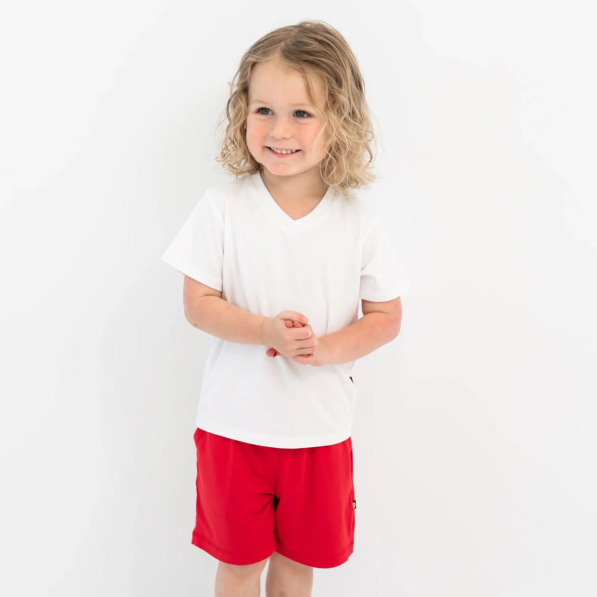 Drawstring Short in Cardinal Main image