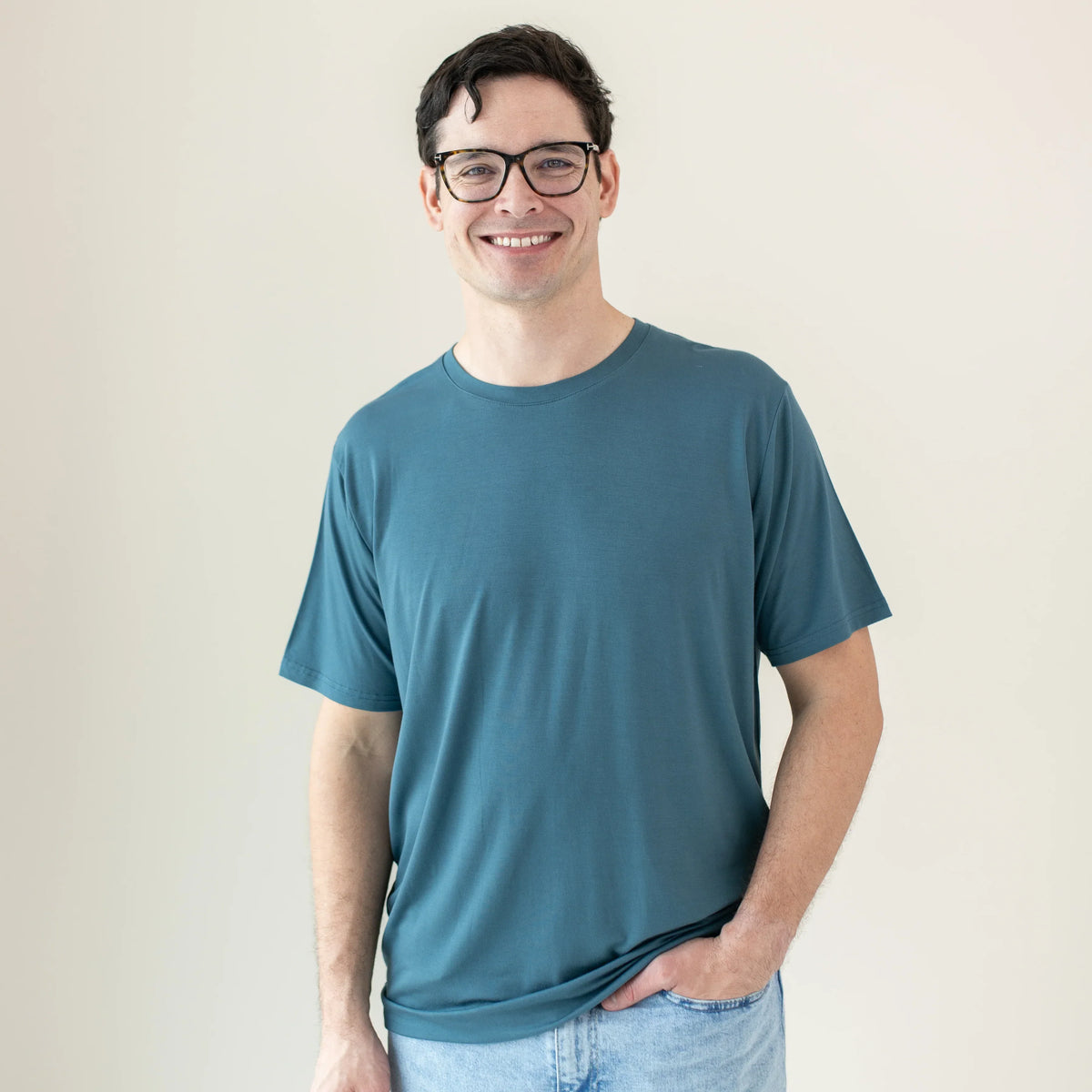 Men's Crew Neck Tee in Atlantic Main image