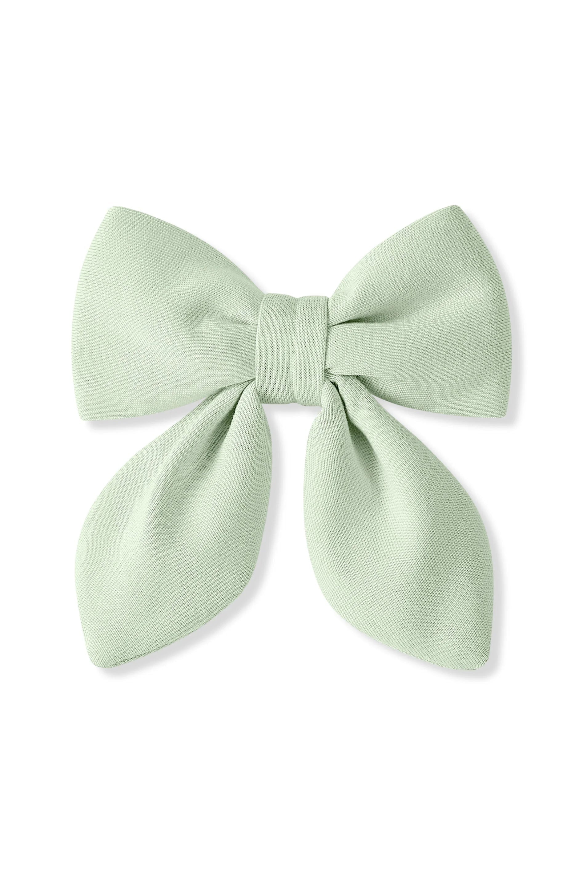 Medium Alligator Clip Bow in Basil Secondary image