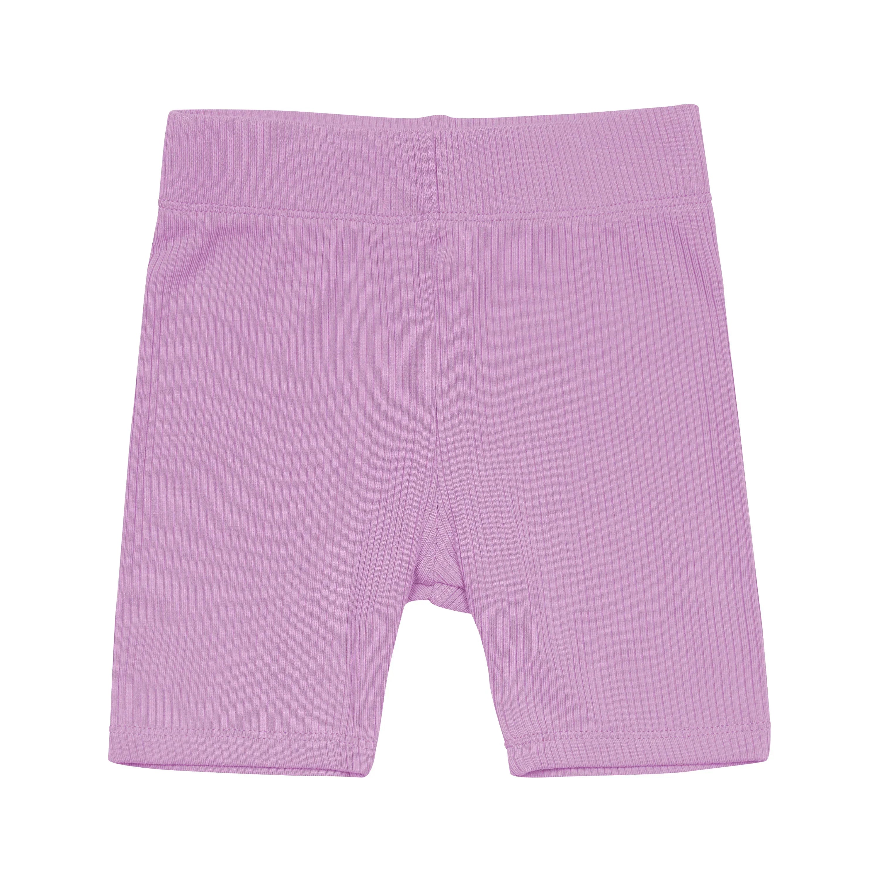 Ribbed Toddler Biker Shorts in Poi Secondary image