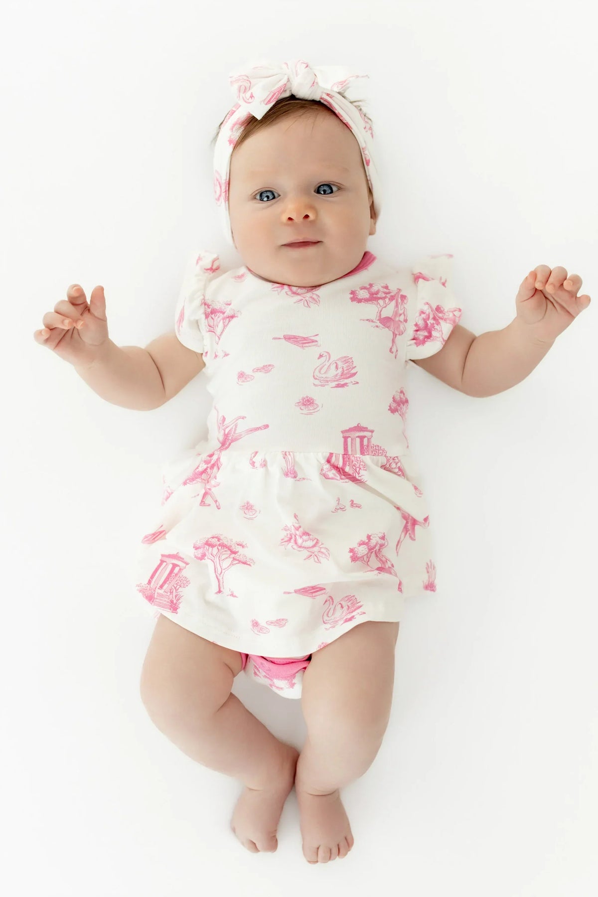Twirl Bodysuit Dress in Toile Ballet Main image
