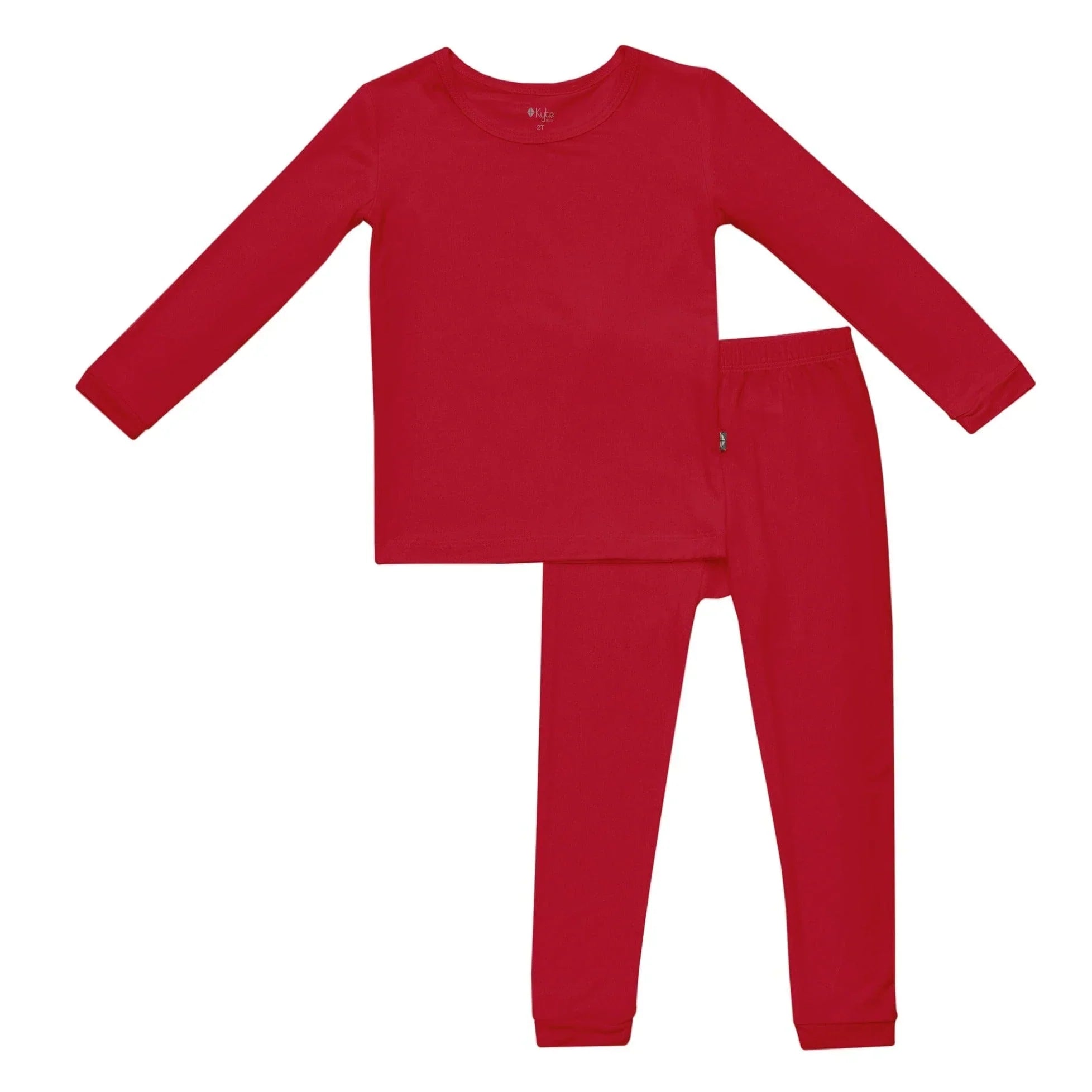 Long Sleeve Pajamas in Cardinal Secondary image