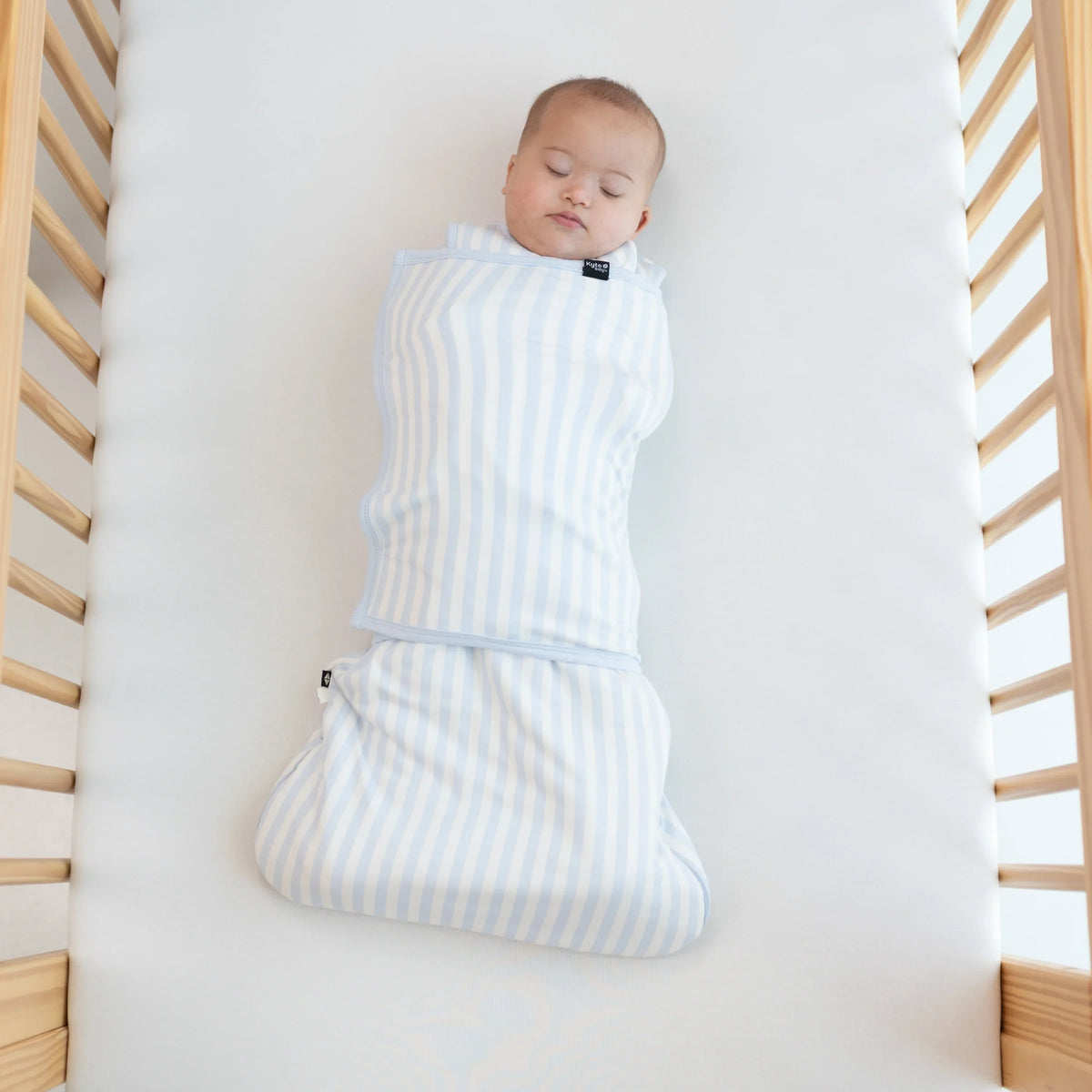 Sleep Bag Swaddler in Small Mist Stripe 1.0 Main image