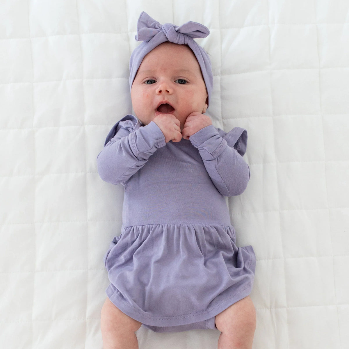 Knotted Bow Headband in Taro Main image
