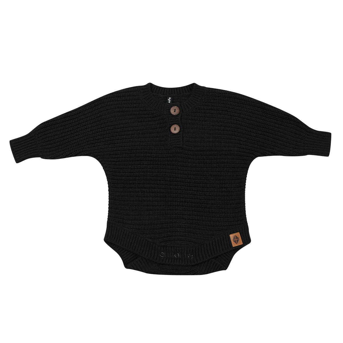Chunky Knit Romper in Midnight Main image
