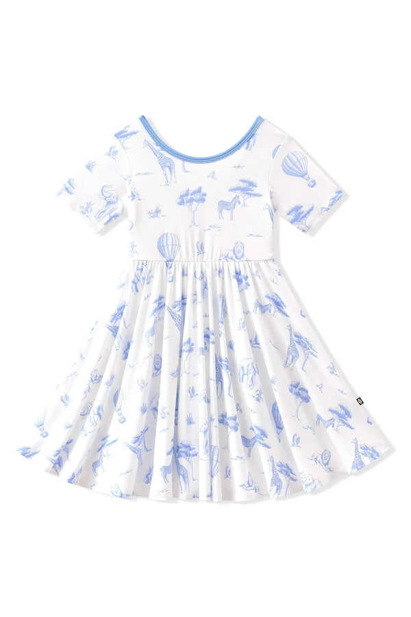Twirl Dress in Toile Safari