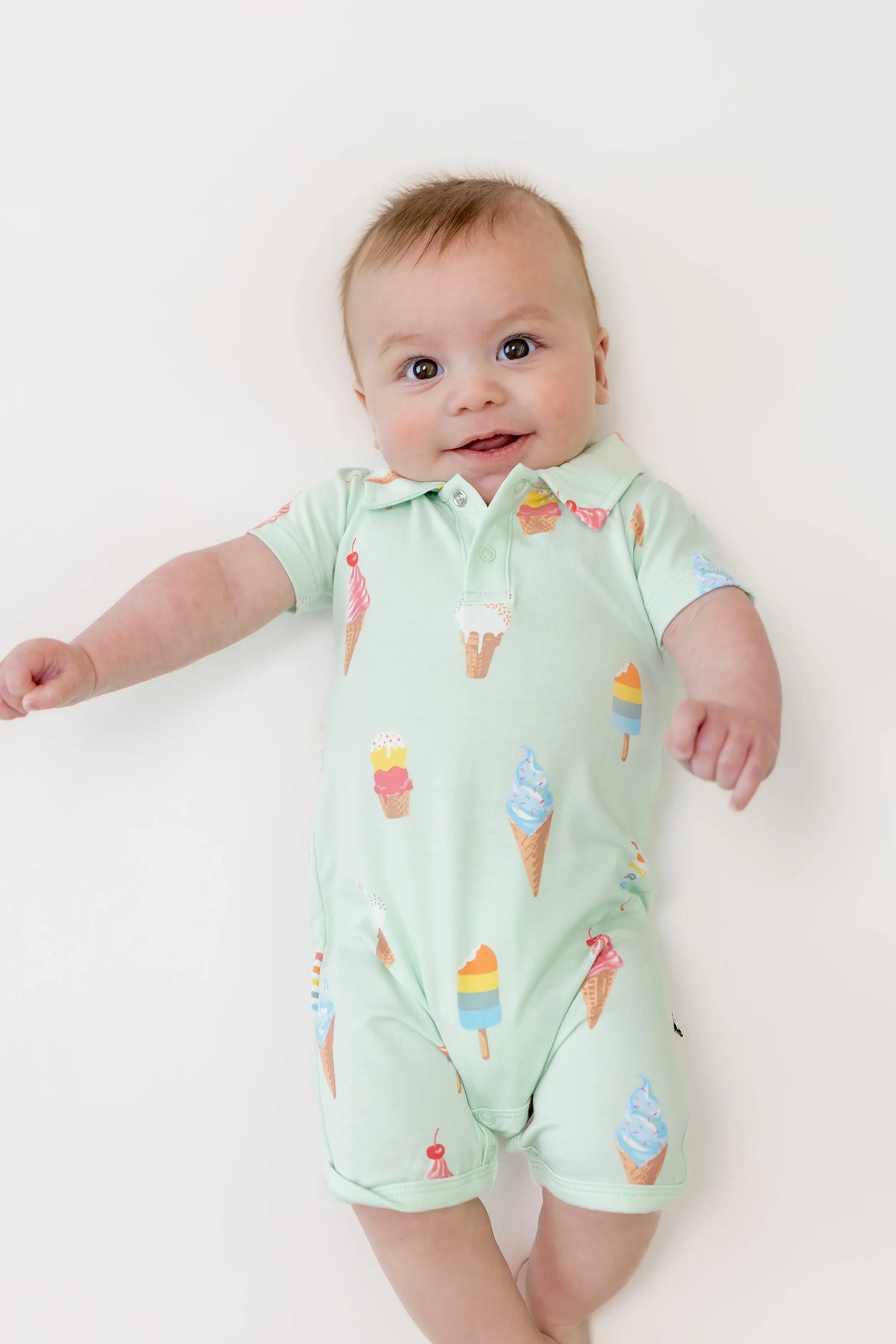 Polo Shortall in Mint Ice Cream Main image