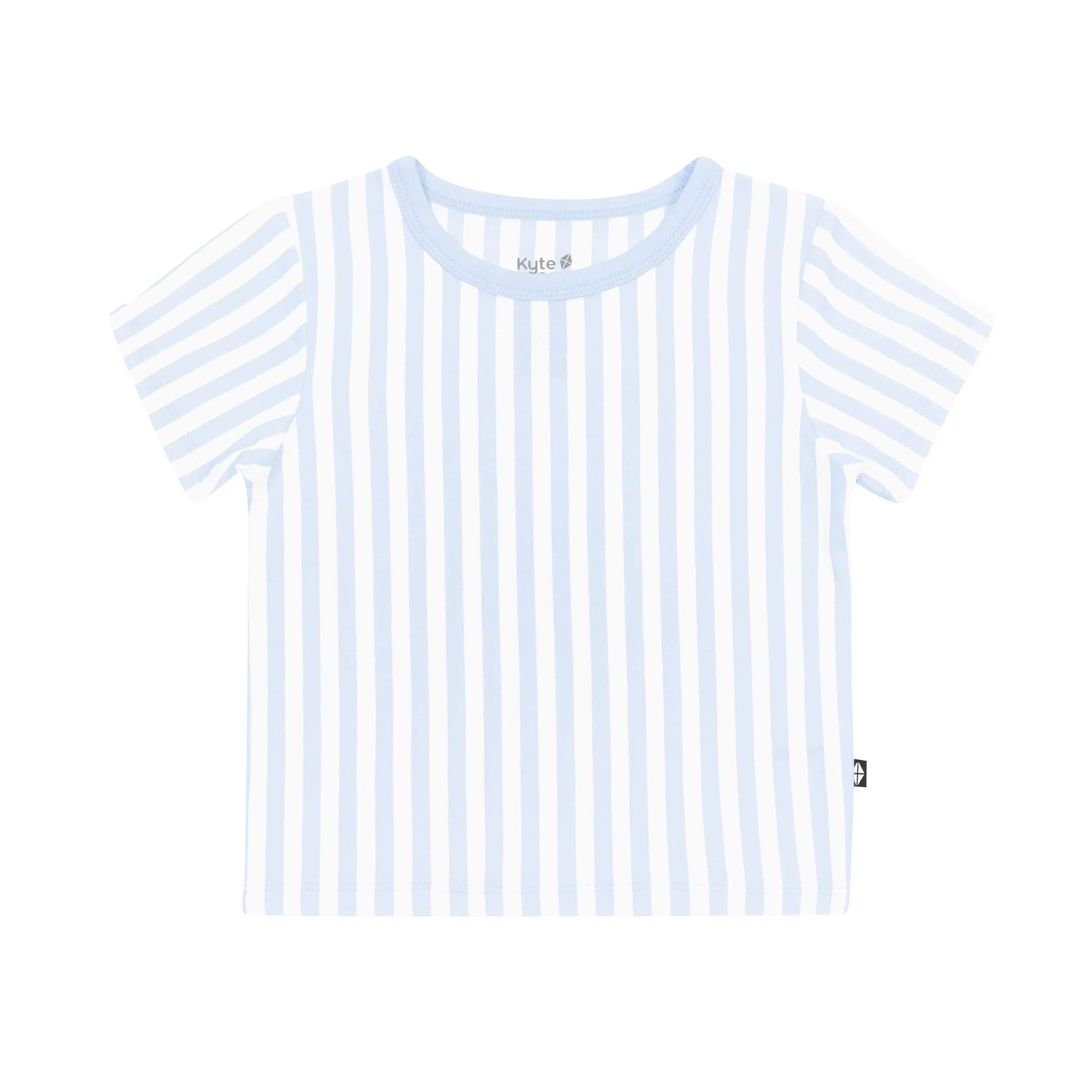 Toddler Basic Tee in Small Mist Stripe Secondary image