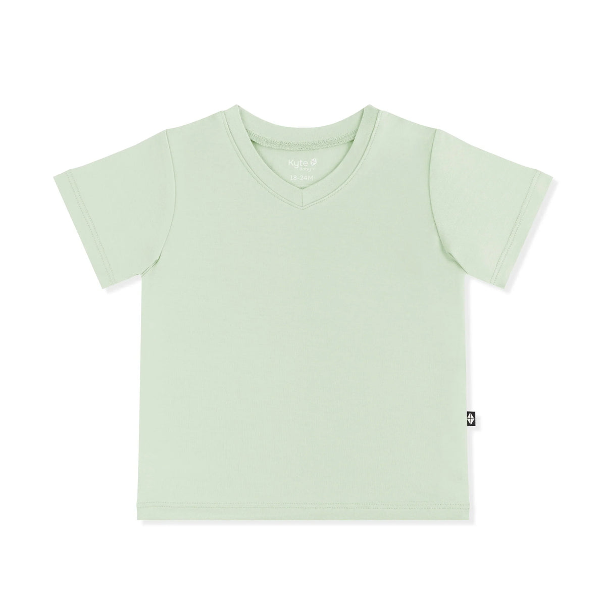Toddler V-Neck Tee in Basil Main image